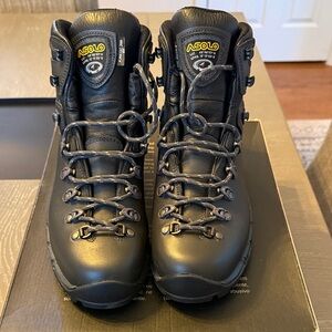 Asolo Gore-Tex Black Leather Mountaineering Boots